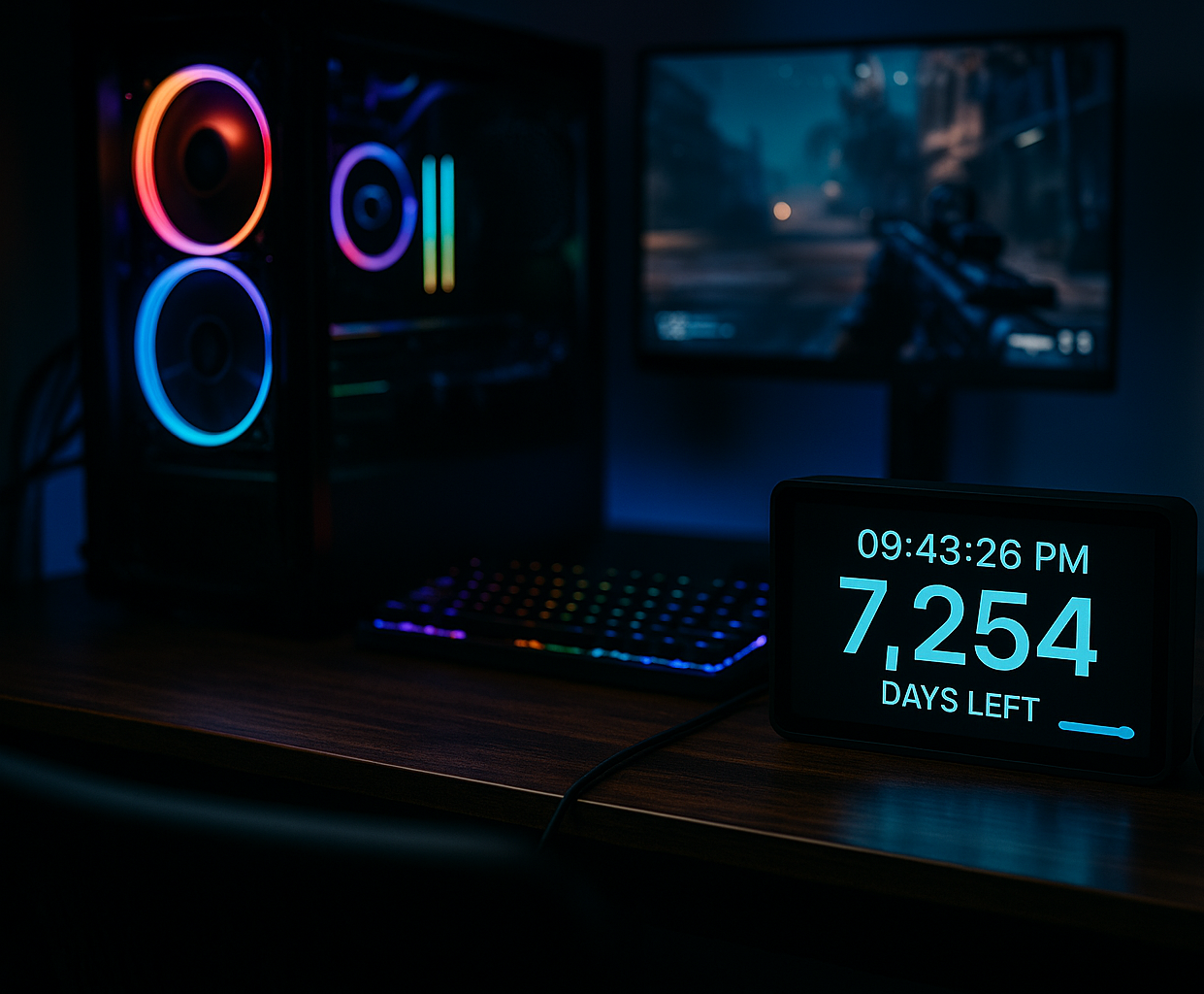 Time Left Desk Edition